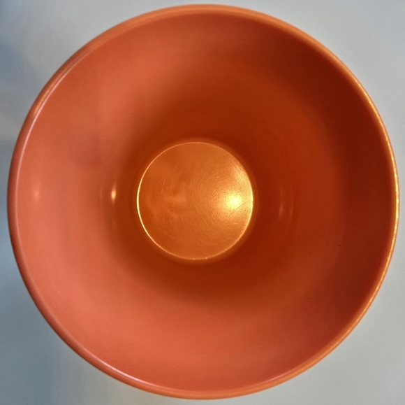 Vintage MCM Coral Melmac Mallo-Belle Mallory M-421 Sugar Bowl and M-422 Creamer - Picture 4 of 9